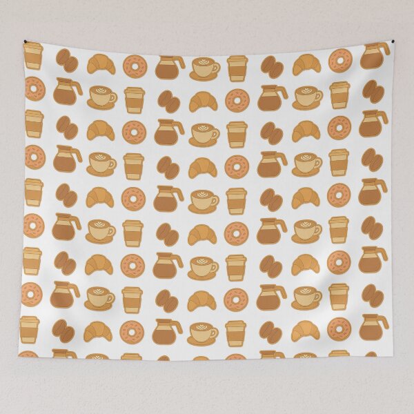 Item preview, Autumn drinks and pastries icons set with coffee and croissant, isolated png, AI generated designed and sold by dvoevnore.