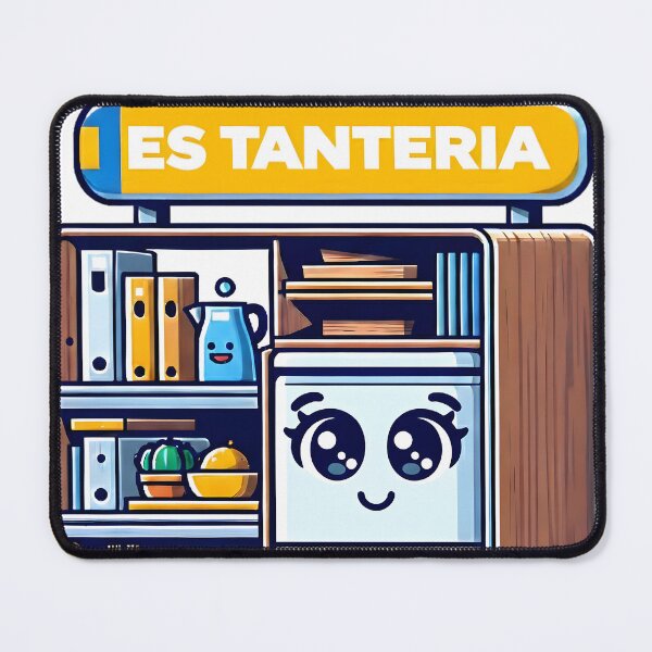 Item preview, It's Tanteria | Wordplay and Humor | Kawaii Bookshelf Design designed and sold by BimbaBoom.