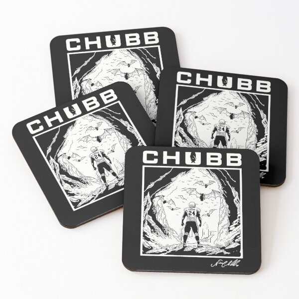 Item preview, Sepia Silhouette Nick Chubb designed and sold by AgnesWalkeres.