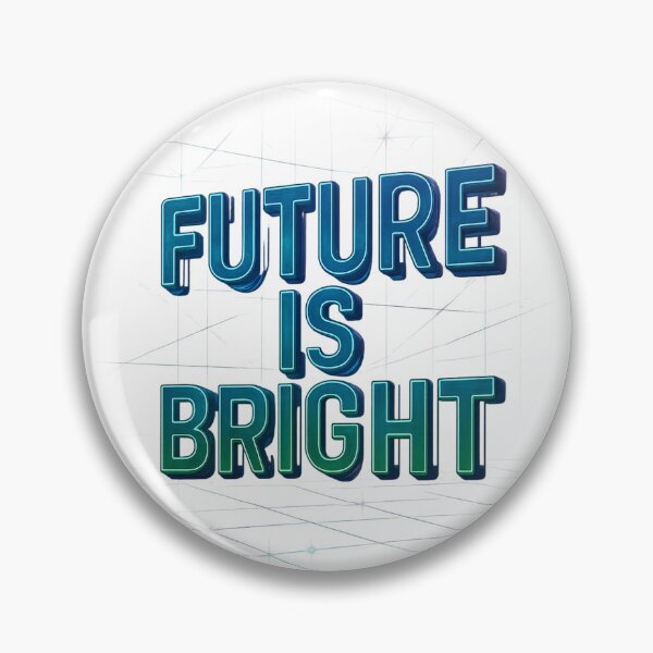 Item preview, Future Is Bright – Cyberpunk Neon Typography Print designed and sold by NeonCore.