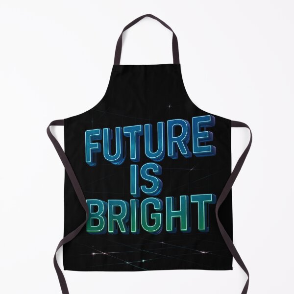 Item preview, Future Is Bright – Cyberpunk Neon Typography Print designed and sold by NeonCore.