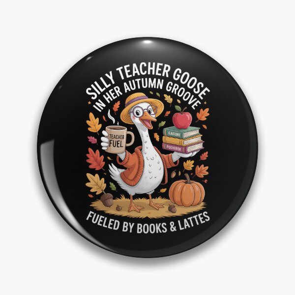 Item preview, Teacher Goose Autumn Fall Teacher Coffee Books Lovers designed and sold by blueyeeti.
