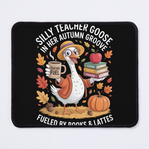 Item preview, Teacher Goose Autumn Fall Teacher Coffee Books Lovers designed and sold by blueyeeti.