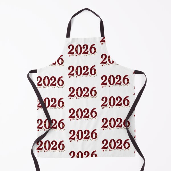 Item preview, New year 2026 decorations with red festive numbers, isolated on transparent, AI generated designed and sold by dvoevnore.