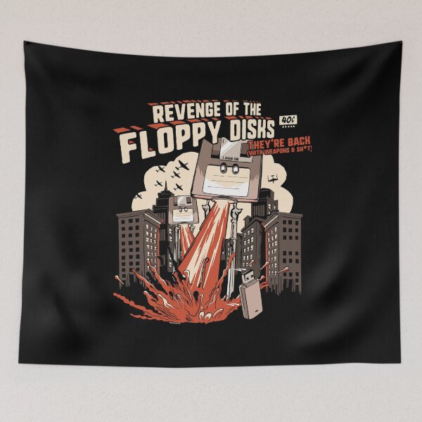 Item preview, Attack Of The Floppy Disks Geeky designed and sold by mercerfalso.
