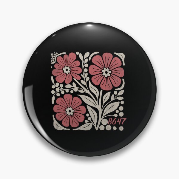 Item preview, 8647 Sutil anti Trump 86 47 Estilo bohemio floral designed and sold by ReinholdThie.