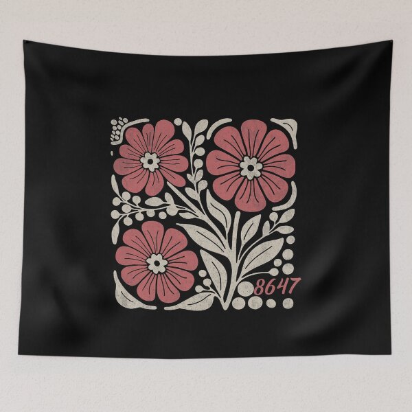 Item preview, 8647 Subtle Anti Trump 86 47 Floral Boho Style designed and sold by ReinholdThie.