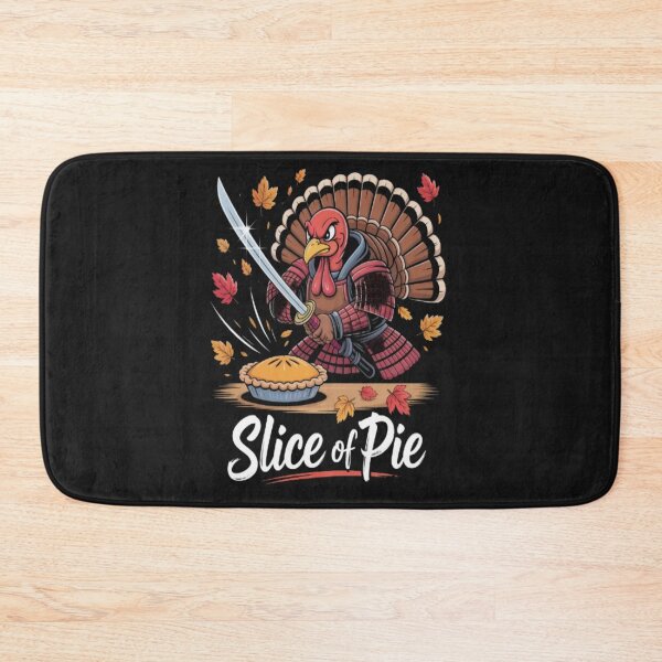 Item preview, Thanksgiving Turkey Slice of Pie with Samurai Sword designed and sold by JustForYouGifts.