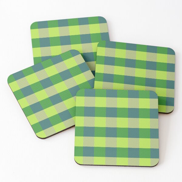 Item preview, Diseño de cuadros vichy de franela azul y verde designed and sold by PatternTitan.