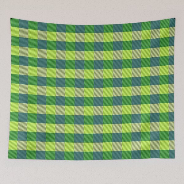 Item preview, Blue Green Flannel Gingham Design  designed and sold by PatternTitan.