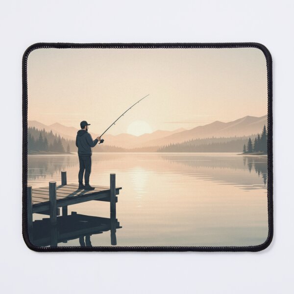 Item preview, Fishing at Sunset designed and sold by Zukul.