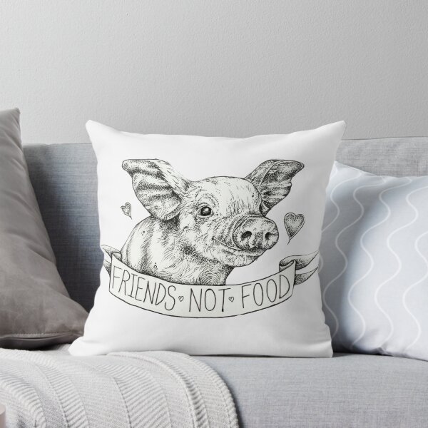 Item preview, Friends Not Food Vegan Piglet  designed and sold by amyhey.