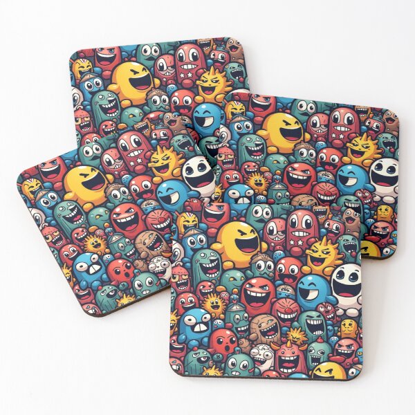 Item preview, Multitude of smile faces designed and sold by GUNAPRIYAA.