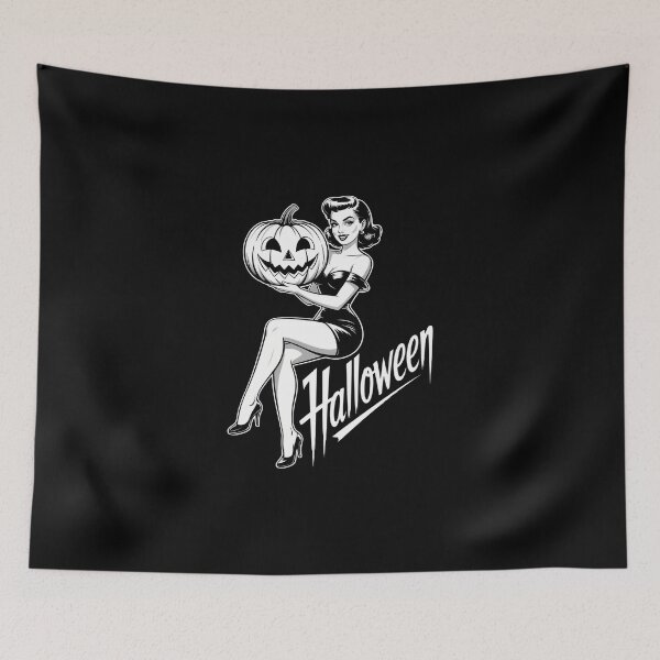 Item preview, Halloween 50s Pumpkin Gothic designed and sold by DeadlockCrew.
