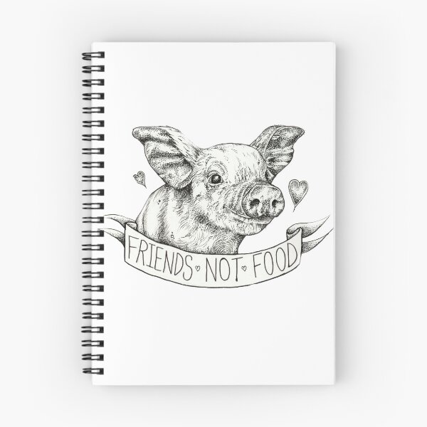 Item preview, Friends Not Food Vegan Piglet  designed and sold by amyhey.