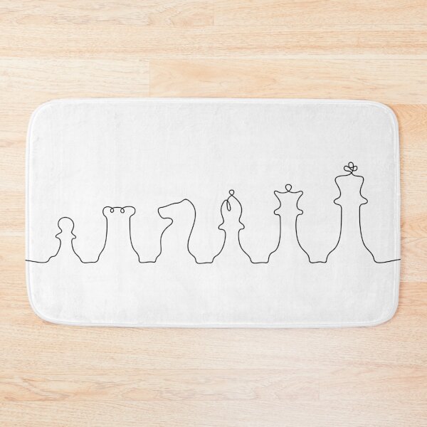 Item preview, Chess Pieces Continuous Line designed and sold by missbobbit.