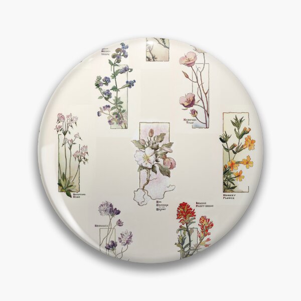 Item preview, Wildflowers of California – Botanical – by Elisabeth Moore Hallowell 1905 // Public Domain designed and sold by Vernissage-dart.