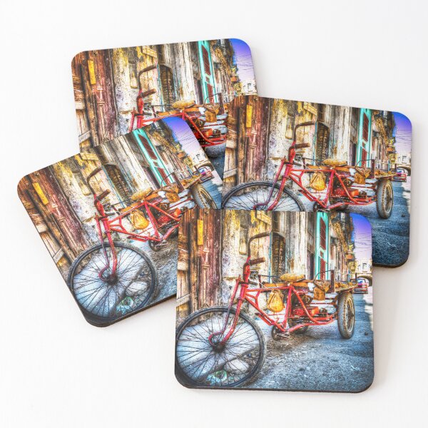 Item preview, Vibrant Cuban Street with Red Tricycle designed and sold by Paul Thompson Photography.