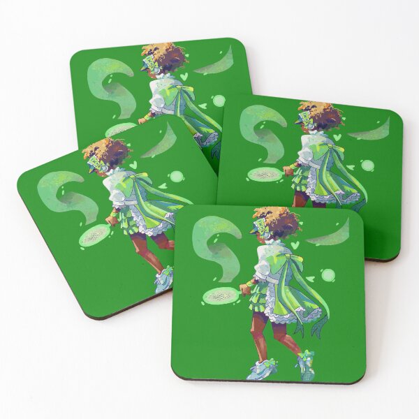Item preview, Naomi Osaka Tennis Art – Stylish Green Fantasy Illustration designed and sold by Minimum-Rage.