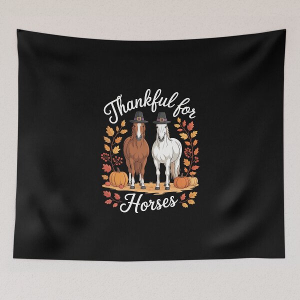 Item preview, Thankful Horses Lovers Pumpkin Fall Autumn designed and sold by DeadlockCrew.