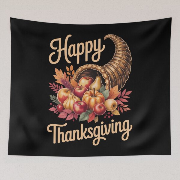 Item preview, Thanksgiving Cornucopia Horn Pumpkin Harvest Fall designed and sold by brynatshop.