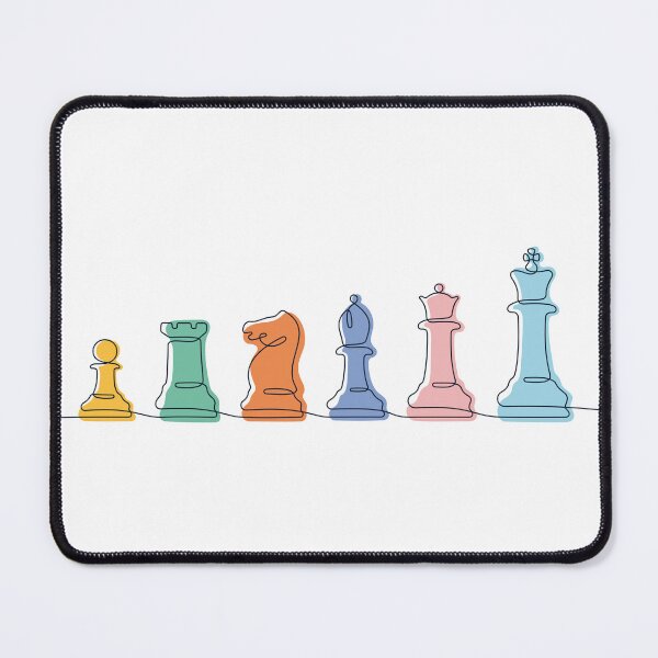Item preview, Chess Pieces Continuous Line  designed and sold by missbobbit.
