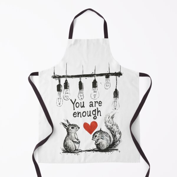 Item preview, You Are Enough – Squirrel Love Illustration designed and sold by SnapLabDesigns.