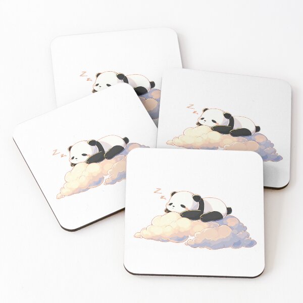 Item preview, Sleepy Panda on Cloud – Cute Kawaii Dream Art designed and sold by Overthink Juice.