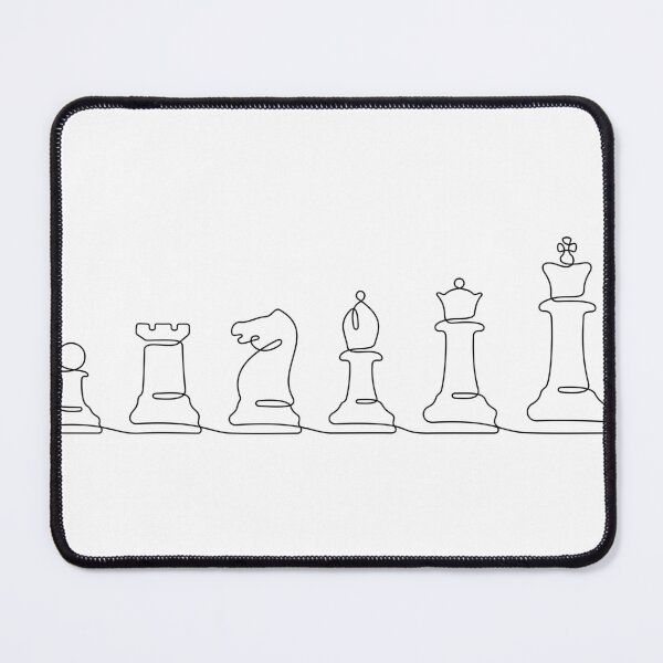 Item preview, Chess Pieces Continuous Line designed and sold by missbobbit.
