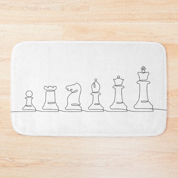 Item preview, Chess Pieces Continuous Line designed and sold by missbobbit.