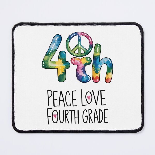 Item preview, Peace Love Fourth Grade 4th First Day Of School designed and sold by brynatshop.