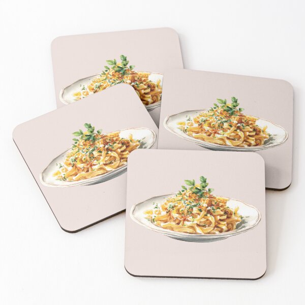 Item preview, Pile of Cheesy Pasta on a White Plate designed and sold by Violet Peonies.