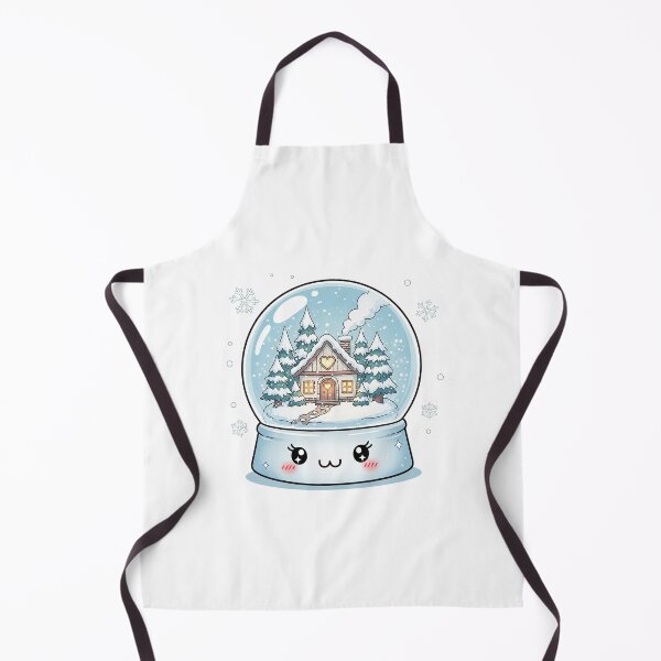 Item preview, Cute Kawaii Winter Snow Globe designed and sold by istoriadesign.