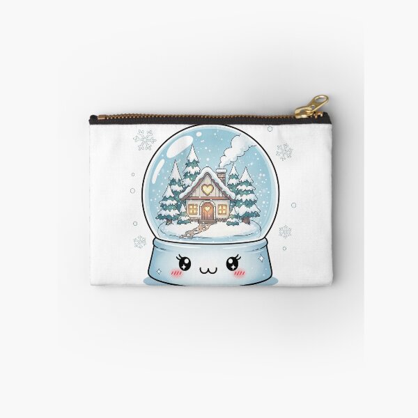 Item preview, Cute Kawaii Winter Snow Globe designed and sold by istoriadesign.