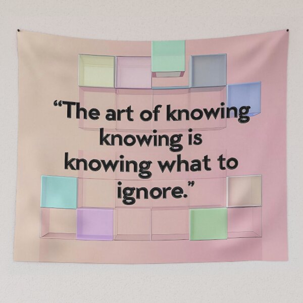Item preview, The art of knowing is knowing what to ignore 45 designed and sold by Tom-Johnson.