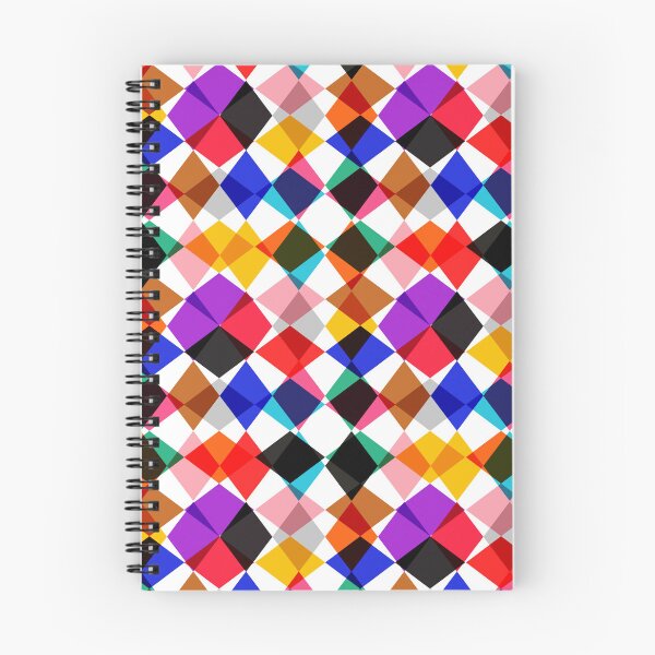 Item preview, Kaleidoscopic Multicolored Diamond Design - White  designed and sold by PatternTitan.