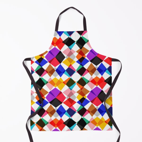Item preview, Kaleidoscopic Multicolored Diamond Design - White  designed and sold by PatternTitan.