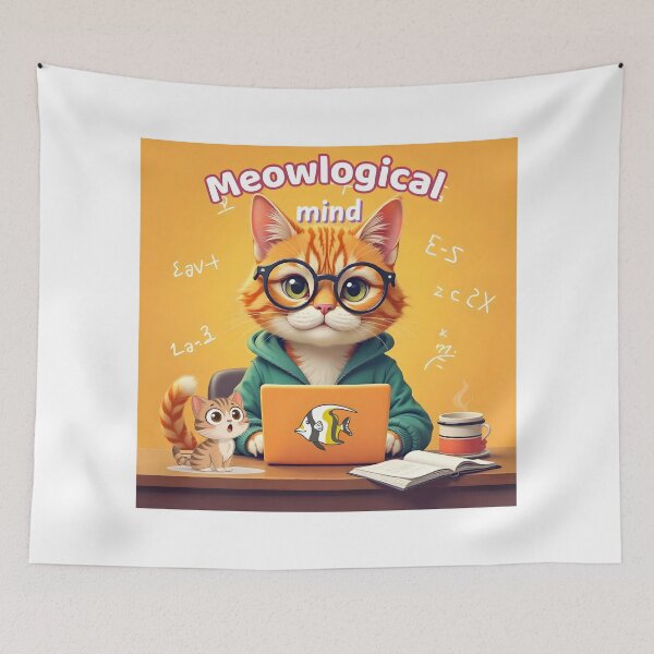 Item preview, Purrfessor at Work- “Solving Problems, One Paw at a Time.” designed and sold by PixelInfinite.