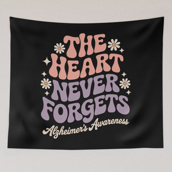 Item preview, The Heart Never Forgets Dementia Alzheimer's Awareness designed and sold by brynatshop.