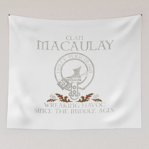 Item preview, Clan Macaulay Crest Scottish Surname Tartan Thistle Vintage designed and sold by LusterKaeloni19.