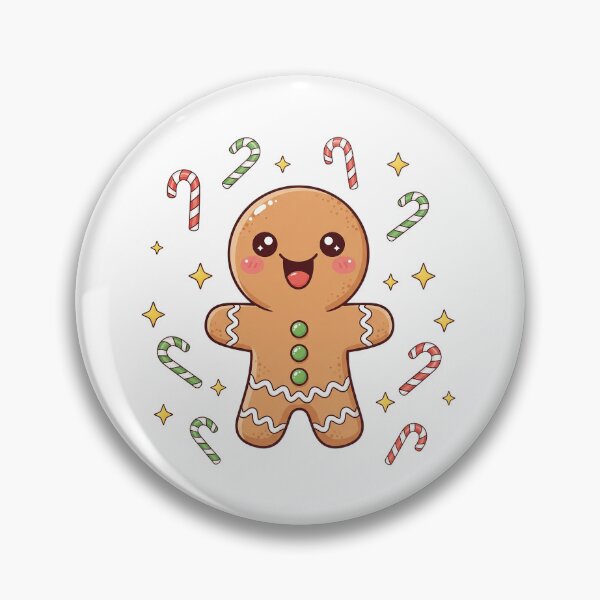 Item preview, Cute Kawaii Christmas Gingerbread Man designed and sold by istoriadesign.