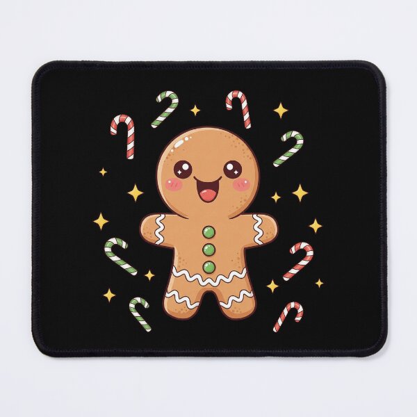 Item preview, Cute Kawaii Christmas Gingerbread Man designed and sold by istoriadesign.