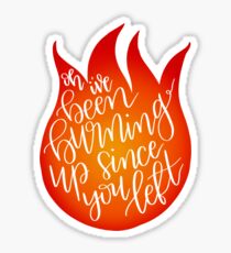 burning Sticker