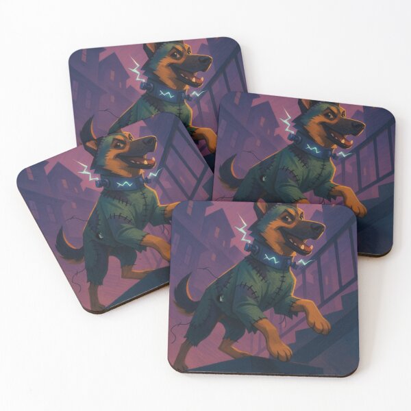Item preview, German Shepherd Frankenstein Costume Twilight Art designed and sold by Flying Doggo.