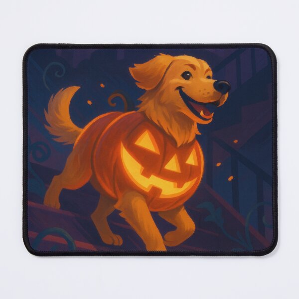 Item preview, Golden Retriever Jack O’Lantern Costume Artwork designed and sold by Flying Doggo.