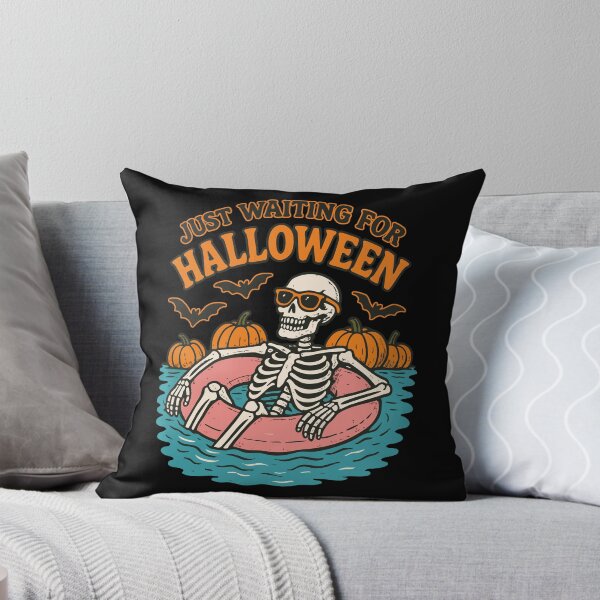 Item preview, Spooky Summer Skeleton Just Waiting For Halloween designed and sold by TomFrontierArt.