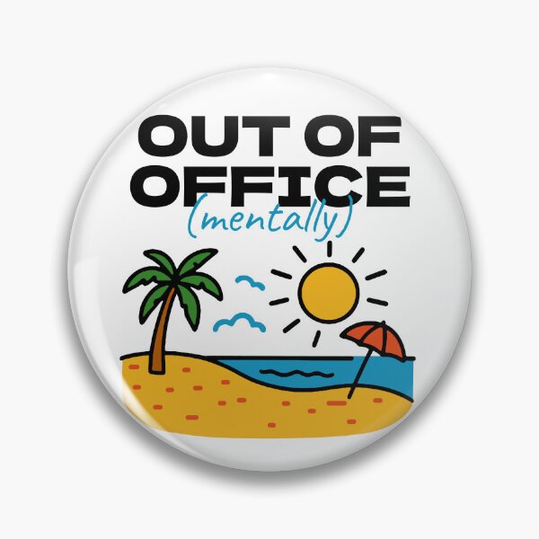 Item preview, Out of Office (Mentally) Funny Work Life T-Shirt designed and sold by panoramix-.