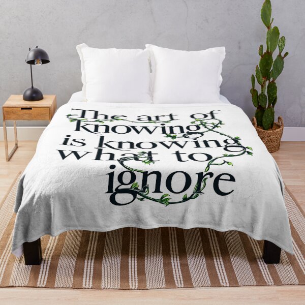 Item preview, The art of knowing is knowing what to ignore 49 designed and sold by Tom-Johnson.