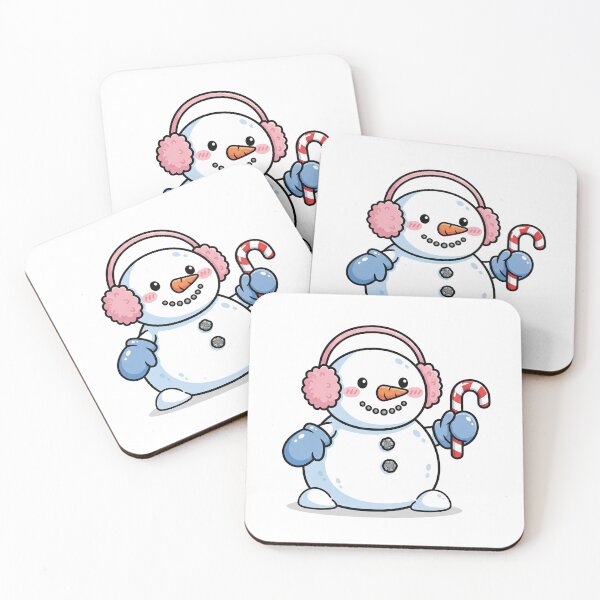 Item preview, Cute Kawaii Christmas Snowman designed and sold by istoriadesign.