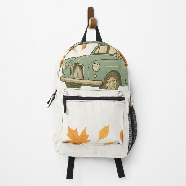 Item preview, Vintage Retro Car with Autumn Leaves – Keep Moving Forward Quote designed and sold by freackly.